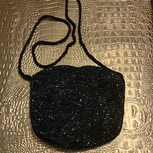 Beautiful, multi colored ,beaded, vintage purse.